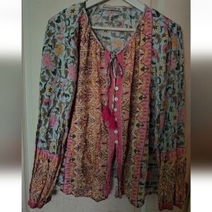 Women's Multicolor Bohemian Top